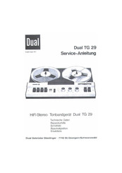 Dual TG 29 Serviceanleitung