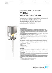 Endress+Hauser iTHERM MultiSens Flex TMS01 Technische Information