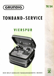 Grundig TK 54 Bedienungsanleitung