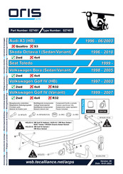 Oris 027491 Bedienungsanleitung