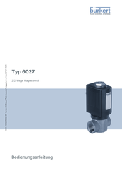bürkert 6027 Bedienungsanleitung