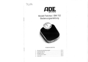 ADE BM 702 Bedienungsanleitung