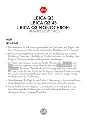 Leica Q3 Firmware-Aktualisierung