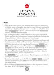 Leica SL3 Firmware-Aktualisierung