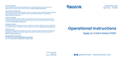 Reolink P335X Bedienungsanleitung