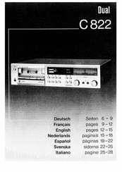 Dual C 822 Bedienungsanleitung