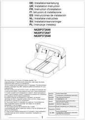 Decobus Handel N620P372646 Installationsanleitung