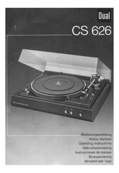 Dual CS 626 Bedienungsanleitung