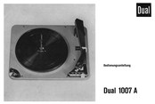 Dual 1007 A Bedienungsanleitung