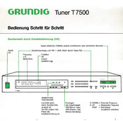 Grundig T 7500 Schritt Für Schritt