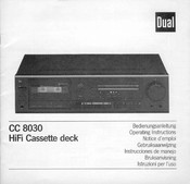Dual CC 8030 Bedienungsanleitung