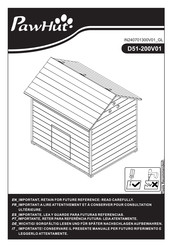 Pawhut D51-200V01 Bedienungsanleitung