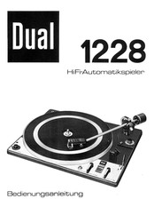 Dual 1228 Bedienungsanleitung