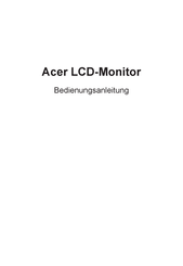 Acer X34 Bedienungsanleitung