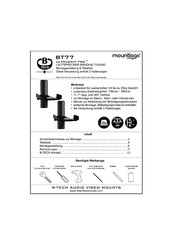 B-Tech BT77 Montageanleitung