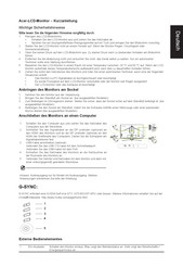 Acer XB273K Kurzanleitung