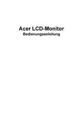 Acer VG271 Bedienungsanleitung