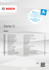 Bosch MUMS2 Serie Gebrauchsanleitung