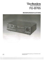 Technics RS-B765 Bedienungsanleitung
