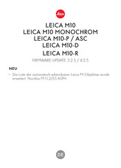 Leica M 10-R Firmware-Aktualisierung