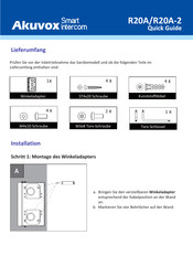 Akuvox R20A Kurzanleitung