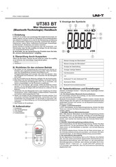 Uni-T UT383 BT Handbuch