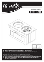 Aosom PawHut D08-064V00 Bedienungsanleitung