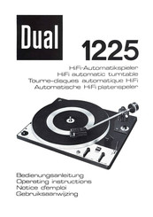 Dual 1225 Bedienungsanleitung