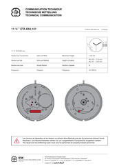 Eta E64.101 Technische Mitteilung