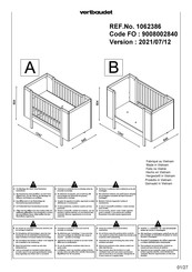 Vertbaudet 1062386 Bedienungsanleitung