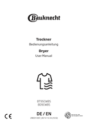 Bauknecht BT95CWBS Bedienungsanleitung