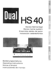 Dual HS 40 Bedienungsanleitung