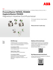 Abb ProcessMaster FEP630 Bedienungsanleitung