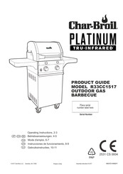 Char-Broil PLATINUM Tru-Infrared R33CC1517 Produktleitfaden