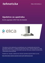 Elica SPOT NG H6 IX/A/60 Anleitung Für Montage Und Gebrauch