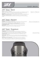 Sunrise Medical JAY Easy Back Bedienungsanleitung