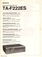 Sony TA-F222ES Bedienungsanleitung