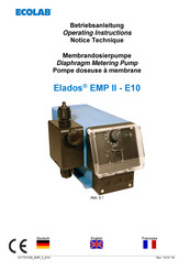 Ecolab Elados EMP II-E10 Bedienungsanleitung