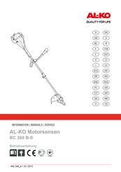 Al-Ko BC 260 B-S Informationshandbücher Service
