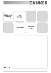 Zanker ZKH 7513 Benutzerhandbuch