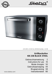 Steba KB 238 BLACK STEEL Gebrauchsanweisung