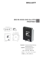 Balluff BIS M-4008-048-0 ST4 PROFINET Serie Betriebsanleitung
