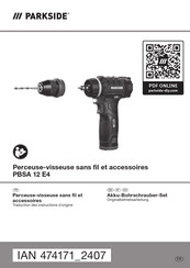 Parkside 474171 2407 Originalbetriebsanleitung