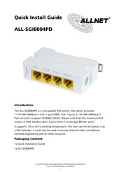 Allnet ALL-SGI8004PD Schnellanleitung
