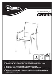 Aosom Outsunny 84G-815V00 Bedienungsanleitung