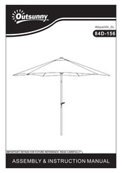 Aosom Outsunny 84D-156 Montage- Und Bedienungsanleitung