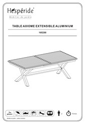Hesperide AXIOME 165298 Montageanleitung