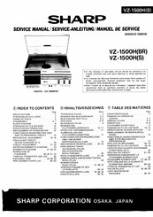 Sharp VZ-1500H Serviceanleitung