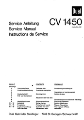 Dual CV 1450 Serviceanleitung