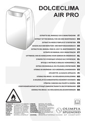 Olimpia splendid DOLCECLIMA AIR PRO Benutzer- Und Wartungshandbuch